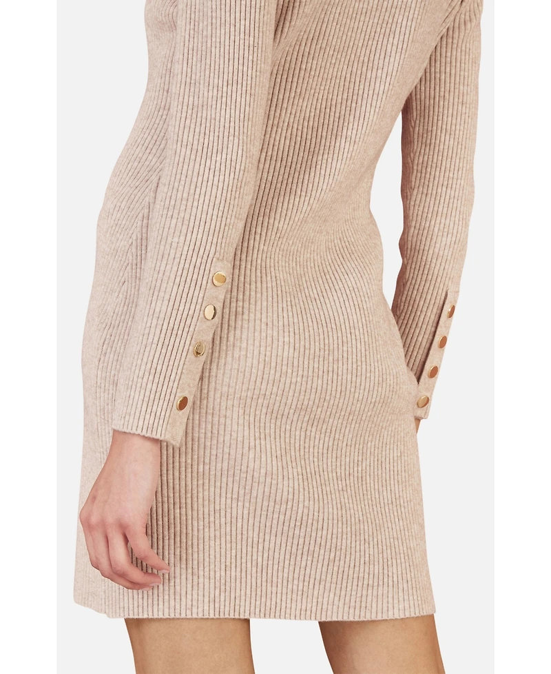 Yumi Women's Rib Knit Tunic Dress