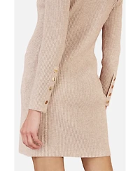 Yumi Women's Rib Knit Tunic Dress