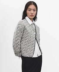 Mango Women's Flecked Cotton-Blend Jacket