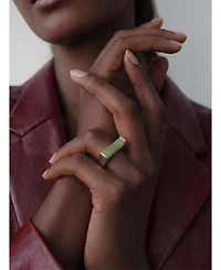 seree Year of the Horse — Jade Stone Saddle Ring