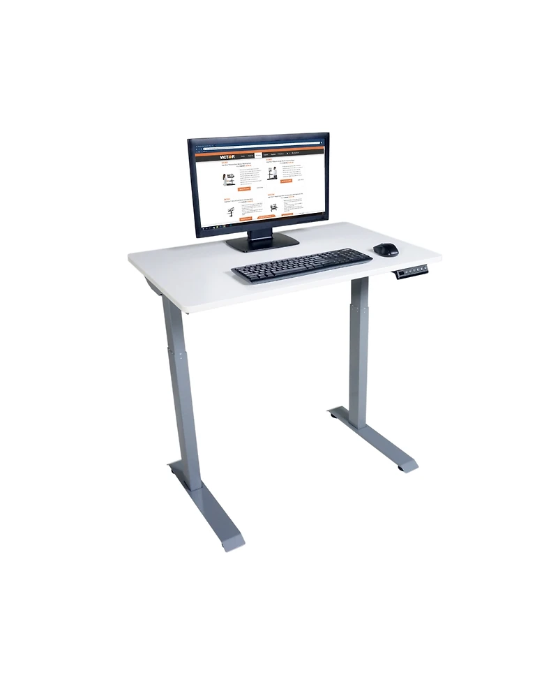 Victor High Rise Height Adjustable Electric Full Standing Desk - 3ft. Wide