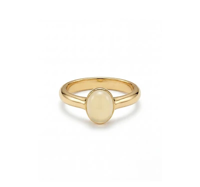 seree Halo Chalcedony Cabochon Ring