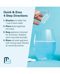 M3 Naturals Retainer & Denture Cleansing Tablets | Removes Odor, Stains & Buildup | 240 Ct