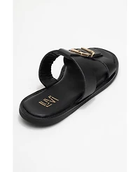 Forever & Always Shoes Sveta Leather Buckled Sandal (Women)