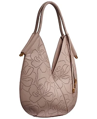 Donna Karan New York Baldwin Floral Perforated Large Shoulder Bag