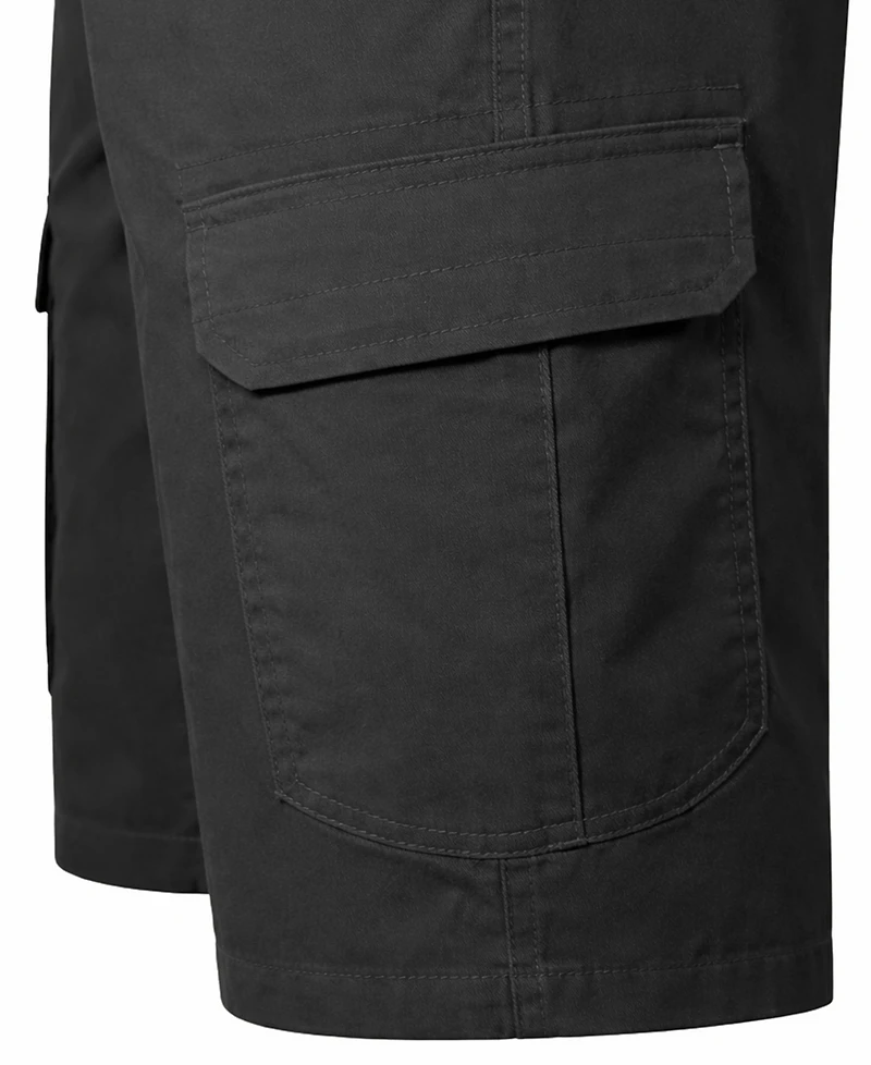 Blu Rock Men's Cotton Flex-Stretch Cargo Shorts-3 Pack