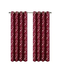 Rt Designers Collection 100% Polyester 140 Gsm Reed Embroidered Grommet Curtain Panel