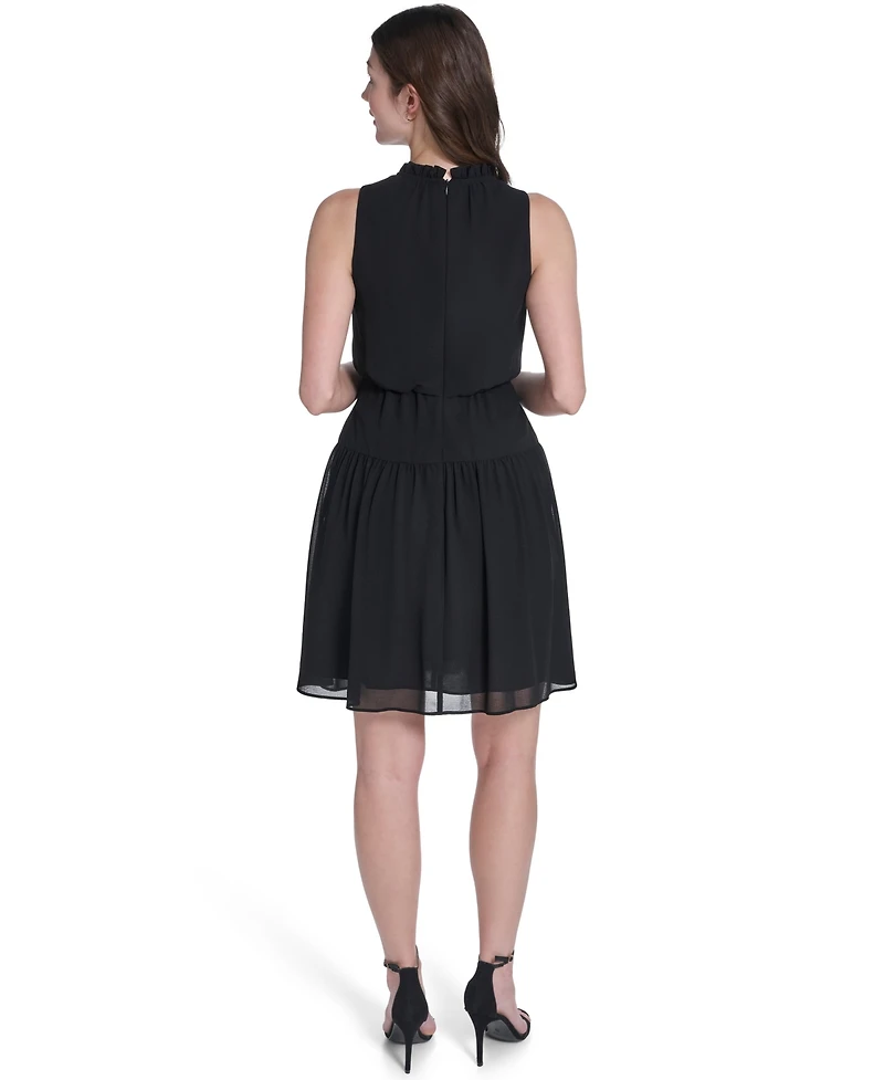 Vince Camuto Women's V-Neck Fit & Flare Mini Dress