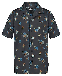 Quiksilver Boys' 8-20 Island Flowers Printed Button-Up Shirt