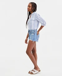 Levi's Women's 501 Button Fly High-Rise Denim Shorts