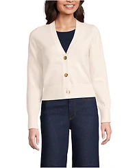 Lands' End Women's Drifter Vneck Dress Cardigan Sweater