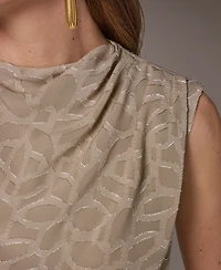 Donna Karan New York Petite Mock Neck Top