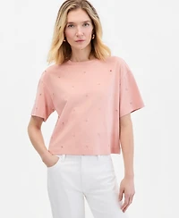 I.n.c. International Concepts Women's Embellished T-Shirt, Macy's Exclusive