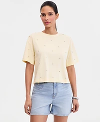 I.n.c. International Concepts Women's Embellished T-Shirt, Macy's Exclusive