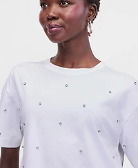 I.n.c. International Concepts Women's Embellished T-Shirt, Macy's Exclusive
