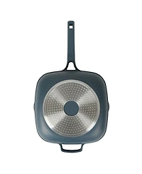 Crock Pot Northvale 5.3 Qt Ceramic Nonstick Saute Pan with Lid & Steamer Basket, Cast Aluminum, Induction Ready Base, Soft Touch Handle