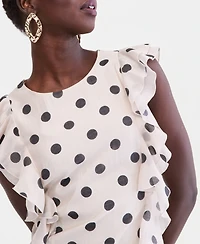 I.n.c. International Concepts Women's Ruffle Sleeveless Midi Dress, Macy's Exclusive