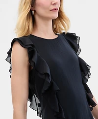 I.n.c. International Concepts Women's Ruffle Sleeveless Midi Dress, Macy's Exclusive