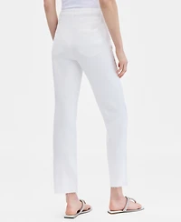 I.n.c. International Concepts Women's Crystal-Embellished Straight-Leg Ankle Jeans, Macy's Exclusive