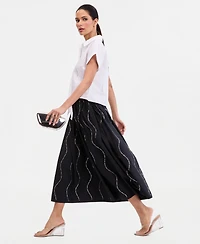 I.n.c. International Concepts Petite Relaxed Fit Pull-On Midi Skirt, Macy's Exclusive