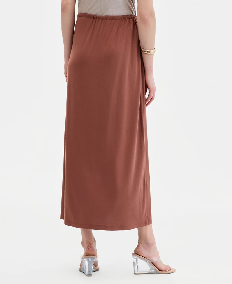 I.n.c. International Concepts Women's Side-Tie Knit Midi Skirt, Macy's Exclusive