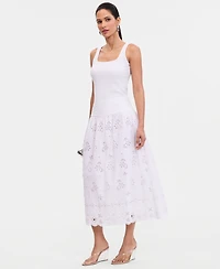 I.n.c. International Concepts Women's Embellished Eyelet Midi Skirt, Macy's Exclusive
