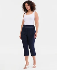 I.n.c. International Concepts Plus Pull-On Capri Jeans, Macy's Exclusive