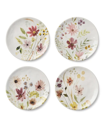 Certified International Wildflowers Salad Plates, Set of 4