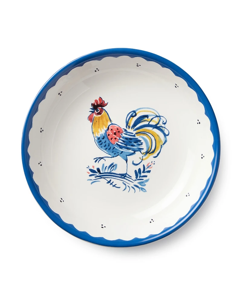 Certified International French Rooster Soup Bowls, Set of 4