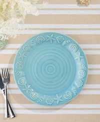 Certified International Coastline Dinner Plates, Set of 4
