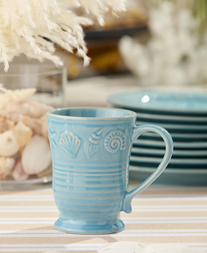 Certified International Coastline Mugs, Set of 4