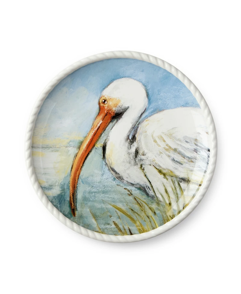 Certified International Coastal Birds Salad Plates, Set of 4