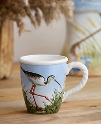 Certified International Coastal Birds Mugs, Set of 4