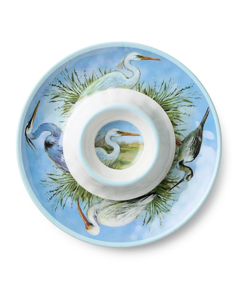 Certified International Coastal Birds Melamine 3-Pc. Hostess Set