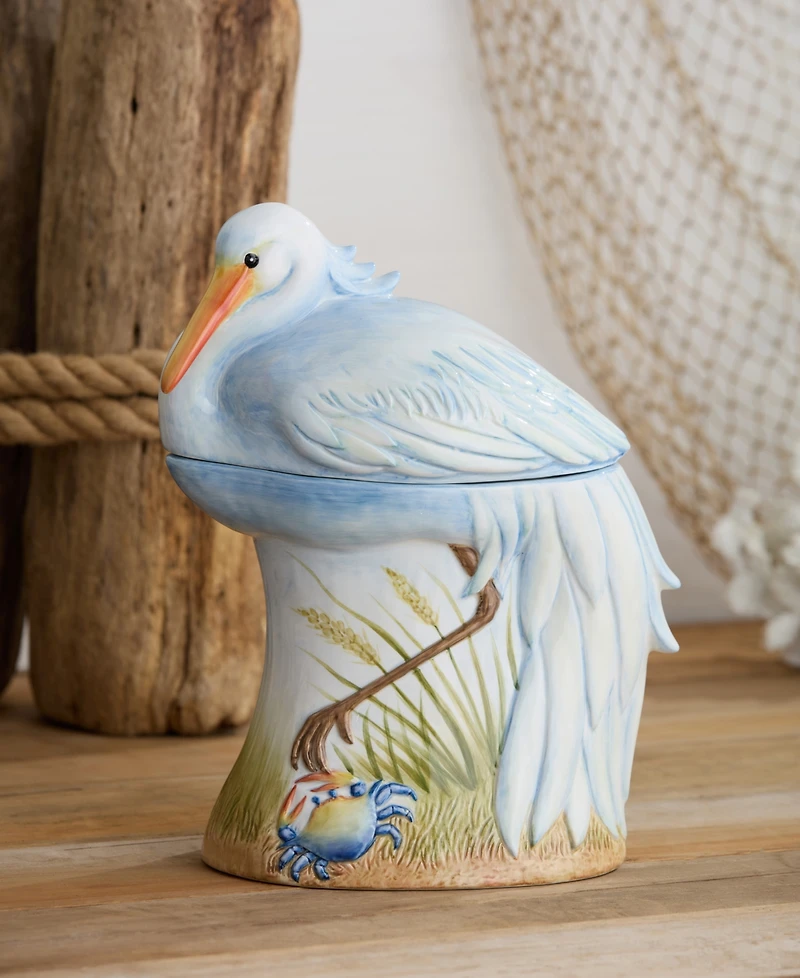 Certified International Coastal Birds Cookie Jar
