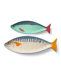 Certified International Something Fishy 2-Pc. Platter Set