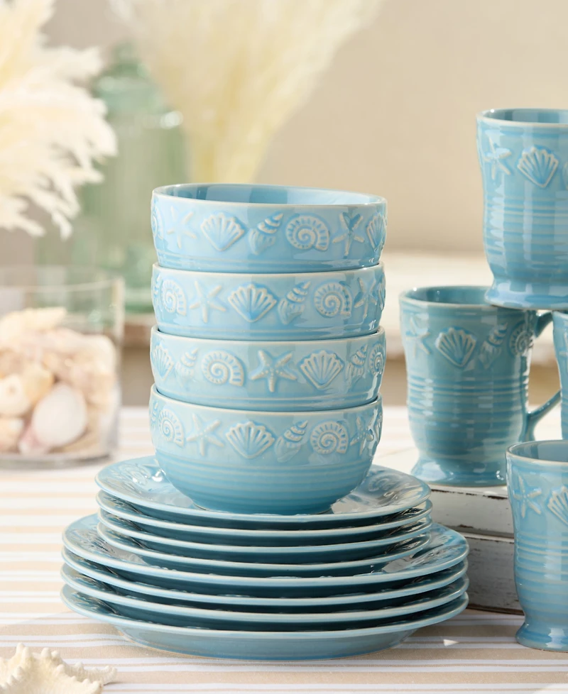 Certified International Coastline 16-Pc. Dinnerware Set, Service for 4