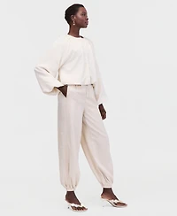 I.n.c. International Concepts Women's Linen-Blend Pull-On Bubble Pants, Macy's Exclusive