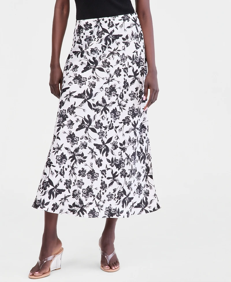 I.n.c. International Concepts Women's Printed Maxi Skirt, Macy's Exclusive