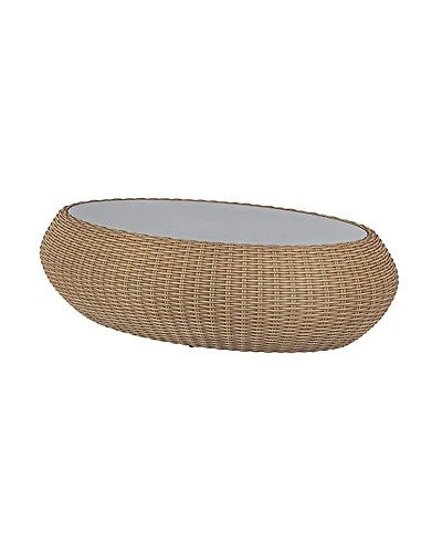 Sculptura 60" Aluminum Oval Outdoor Coffee Table, Created for Macy's