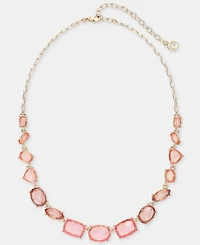 Anne Klein Stationed Stone Statement Necklace, 16" + 3" extender