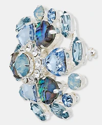 Anne Klein Heart Stone Cluster Pin
