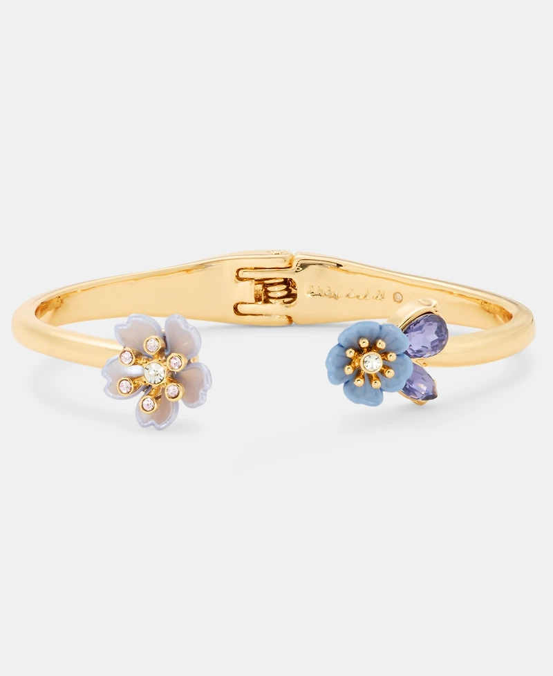 Anne Klein Crystal Flower Cuff Bracelet