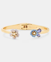 Anne Klein Crystal Flower Cuff Bracelet