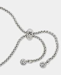Karl Lagerfeld Paris Silver-Tone Three-Row Karl Stone Slider Bracelet
