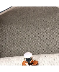 Pre-Owned HERMES 39 Herbag Zip Berline Vache Canvas and Leather