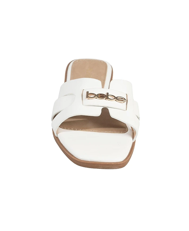 bebe Women's Fashion Sandal Trendy and Stylish Footwear with Rivet