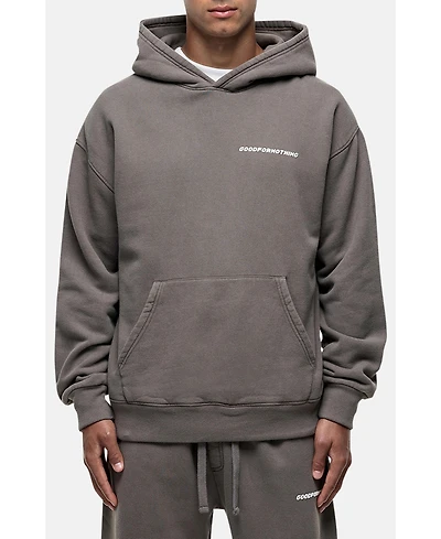 Good For Nothing Men's Vintage Washed Taupe Oversized Hoodie