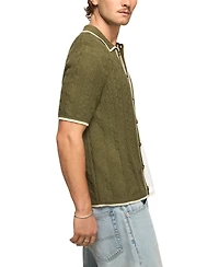 Lucky Brand Men's Spread Collar Shirt