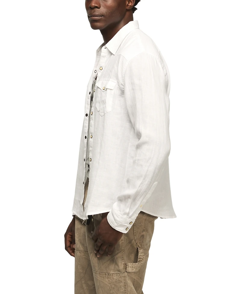 Lucky Brand Men's Spread Collar Western Shirt